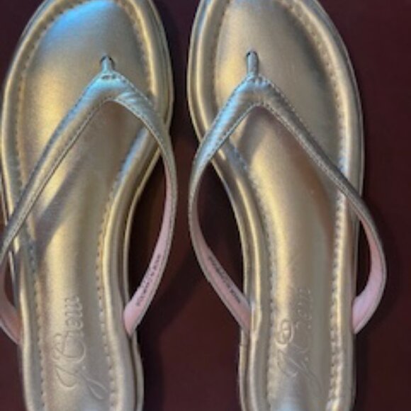 JCrew Gold Metallic Sandals - Picture 5 of 5